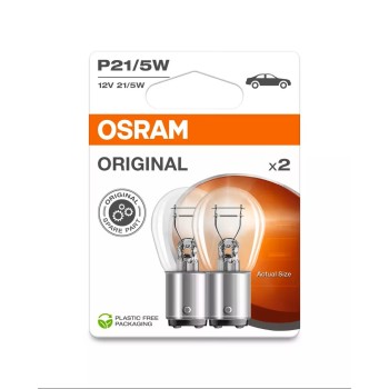 OSRAM Automotive Auxiliary Lamp ORIGINAL - METAL BASE P21/5W BAY15d / 7528-2BL Automotive Lamp Onetrade